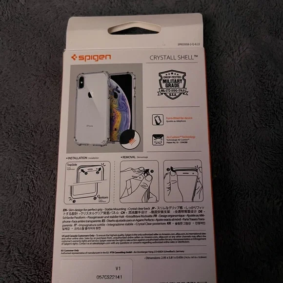 Spigen clear iPhone XS / X case - Picture 2 of 3